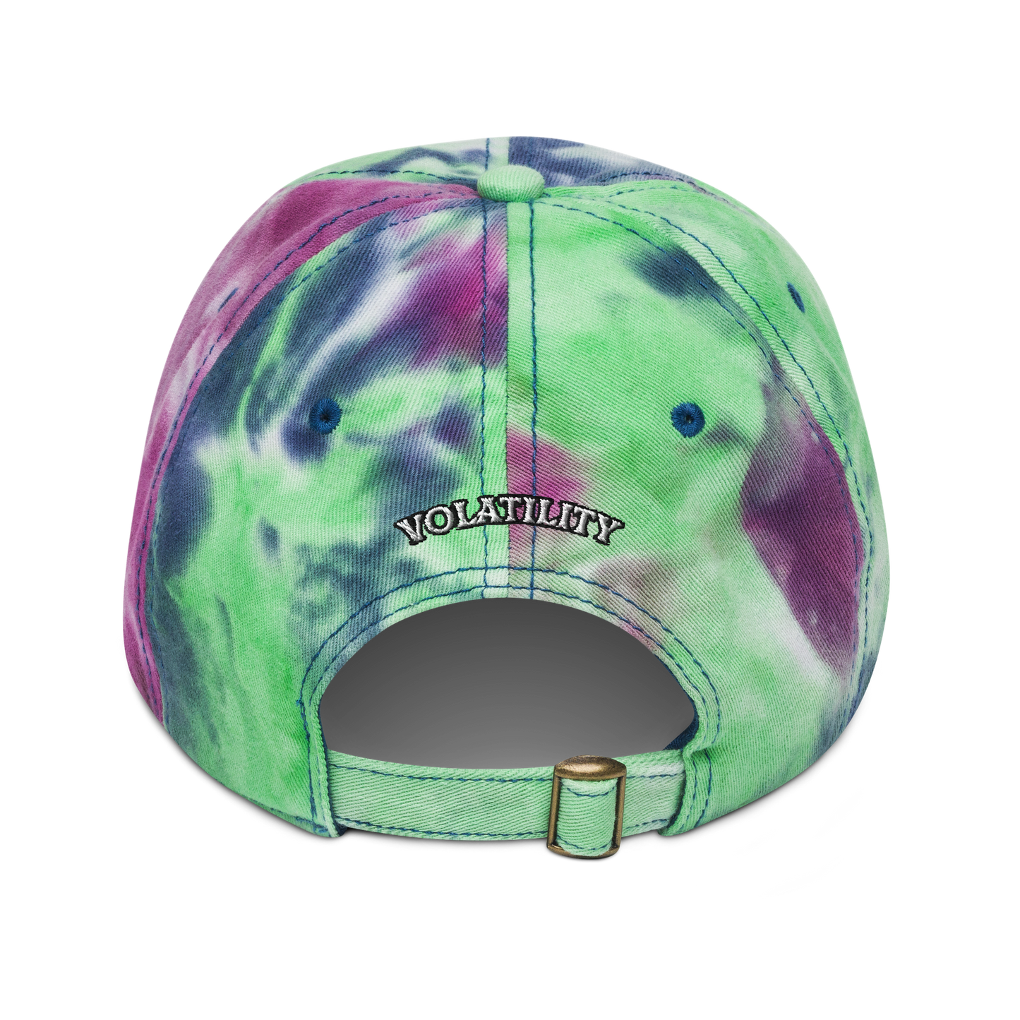 Volatility Electric Skull tie dye hat