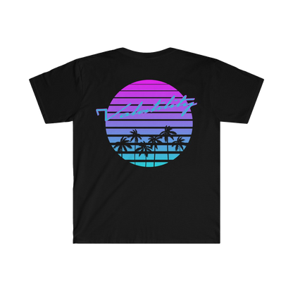 Retro 80's Palm Tree Vibes Tee